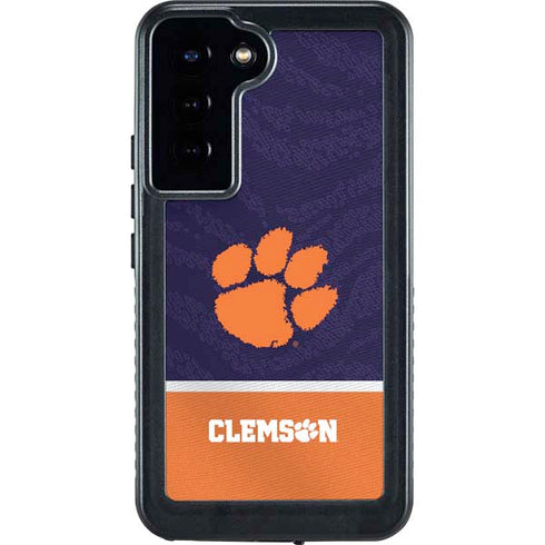 Clemson University Paw Logo Galaxy S24 Plus Waterproof Case